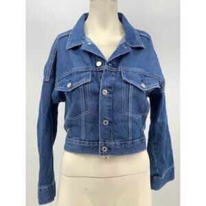 Denim Women's Waistline Jacket, Small/Blue